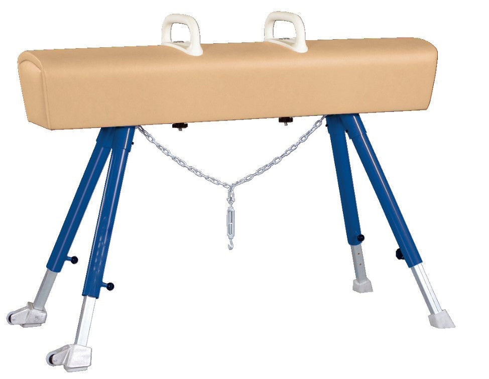 Gymnastics Training Sports Pommel Horse  With Robust Special Padding Coated In Real Leather