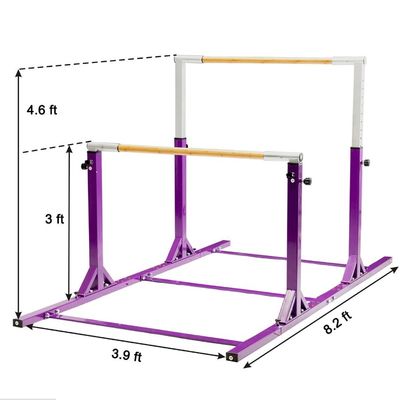 Adjustable Parallel Bars Gymnastics Bar Kids Uneven Bars Home Exercise Equipment