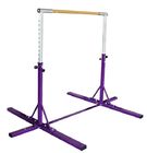 Gym Adjustable Horizontal Bar Gymnastics Training Sports Equipment W/Gym Mat