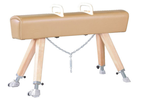 Gymnastics Training Sports Pommel Horse  With Robust Special Padding Coated In Real Leather