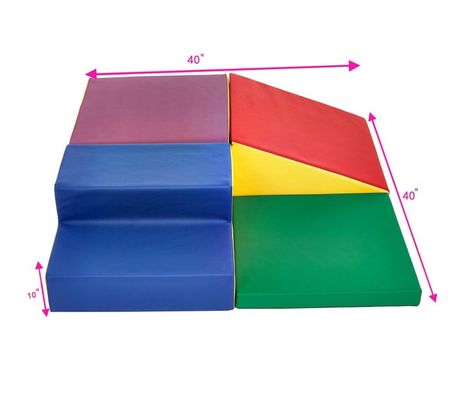 4 Piece Kids Foam Building Blocks Kids Soft Play Corner Climber Helps Kids Learn Gross Motor Skills And Coordination