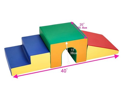 Factory Direct  Ecr4kids Softzone Single Soft Foam  Play Tunnel  Or Climbers