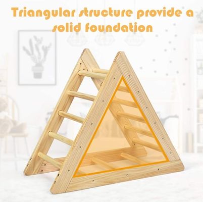 Wooden Climbing Triangle Ladder Triangle Climber with Climbing Ladder for Toddlers