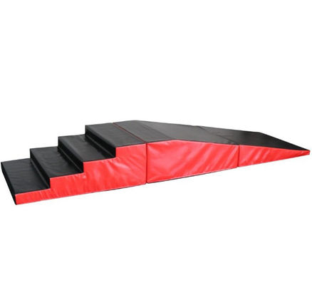 EPE Foam Core Folding Gymnastics Step Mat Tumbling Handstand Stairs