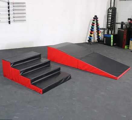 EPE Foam Core Folding Gymnastics Step Mat Tumbling Handstand Stairs