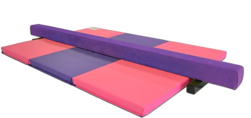 Gymnastics Balance Beam And Folding Mat Combo Package Gymnastics Balance Beam And Folding Mat Combo Package Gymnastics