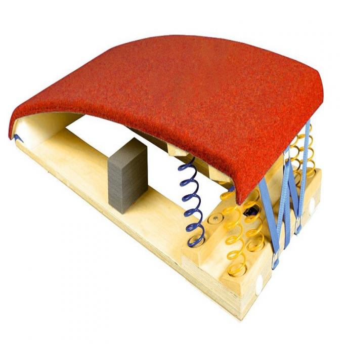 adjustable springs springboard for gymnastics straddle vault tampoline