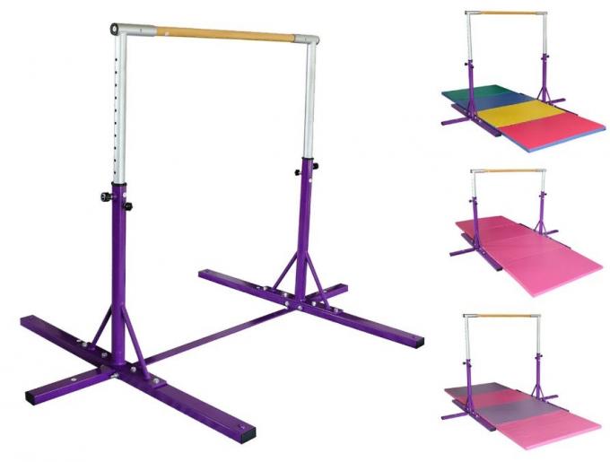 Gym Adjustable Horizontal Bar Gymnastics Training Sports Equipment W